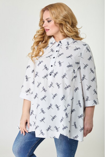 Рубашка TricoTex Style 22-21 белые тона