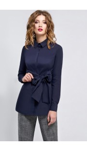 Рубашка Denissa Fashion 1159 темно-синий