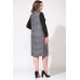 Комплект с сарафаном Lady Style Classic 2168 серый с черным