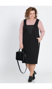 Комплект с сарафаном Pretty 801 черный + светло розовый