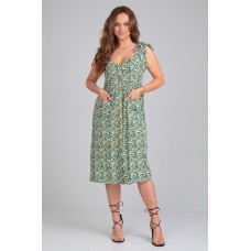 Сарафан Michel Chic 2130 зеленый + цветы