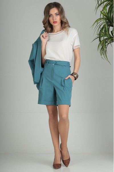Шорты SandyNa 13750 бирюза