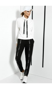 Спортивный костюм DiLiaFashion 0368 Кремовый и черный