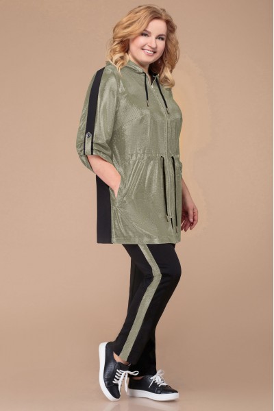 Спортивный костюм Svetlana Style 1226 белое золото с черным