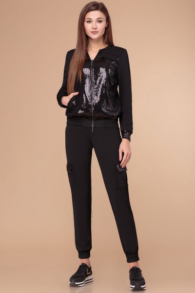 Спортивный костюм Svetlana Style 1298 черный