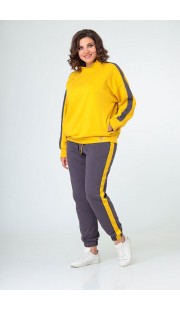 Спортивный костюм Danaida 2002-1 шафрановый + графит.