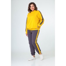 Спортивный костюм Danaida 2002-1 шафрановый + графит. Спортивный костюм Danaida 2002-1 шафрановый + графит.