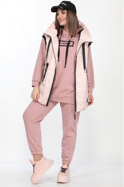 Спортивный костюм Lady Secret 4001 пудровый с розовым