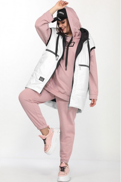 Спортивный костюм Lady Secret 4002 белый с розовым