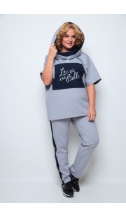 Спортивный костюм Michel Chic 1227 серый, синий
