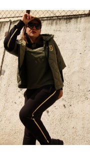 Спортивный костюм Runella 1368 хаки, изумруд