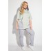 Спортивный костюм Michel Chic 1227 серый с бирюзовым