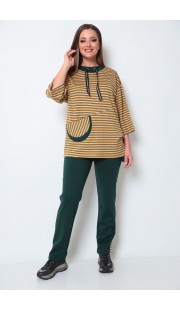 Спортивный костюм Michel Chic 1181 горчичный, зеленый