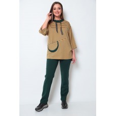 Спортивный костюм Michel Chic 1181 горчичный, зеленый