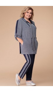 Спортивный костюм Svetlana Style 1226 серо-синие тона