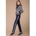 Спортивный костюм Svetlana Style 1210 серый с синим