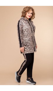 Спортивный костюм Svetlana Style 1304 серый с черным