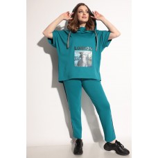 Спортивный костюм Michel Chic 1225 бирюзовые тона