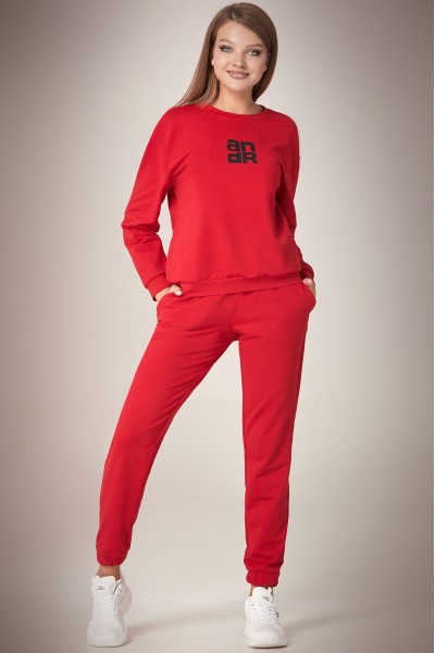 Спортивный костюм Andrea Fashion AF-61 красный