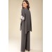 Туника Teffi style 1285 графитовый+голубой