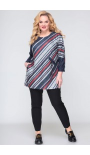 Туника Algranda 3941.3 синий+серый