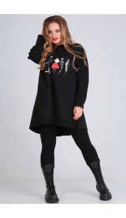 Туника Andrea Style 00244 черный