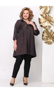 Туника Michel Chic 742 бордовый с молочным