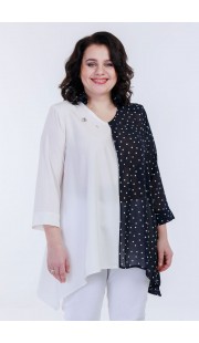 Туника Belinga 5034 молочный с синим
