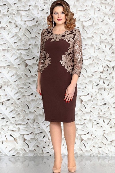 Платье Mira Fashion 4588 коричневый