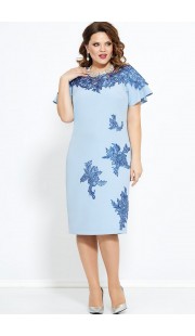 Платье Mira Fashion 4684 голубой