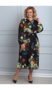 Платье Anelli 642 зеленые тона