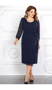 Платье Mira Fashion 4702 тёмно-синий