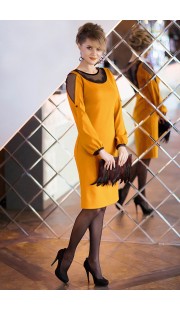 Платье Euromoda 251 горчица