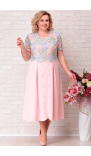 Платье Aira Style 689 пудра