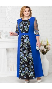 Платье Ninele 5689 васильковый