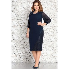 Платье Mira Fashion 4549 тёмно-синий Платье Mira Fashion 4549 тёмно-синий