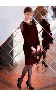 Платье Euromoda 251/1 шоколад