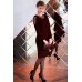 Платье Euromoda 251/1 шоколад