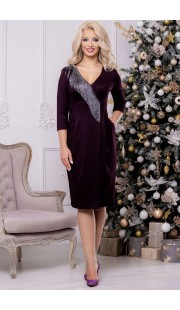 Платье DilanaVIP 1465 фиолетовый