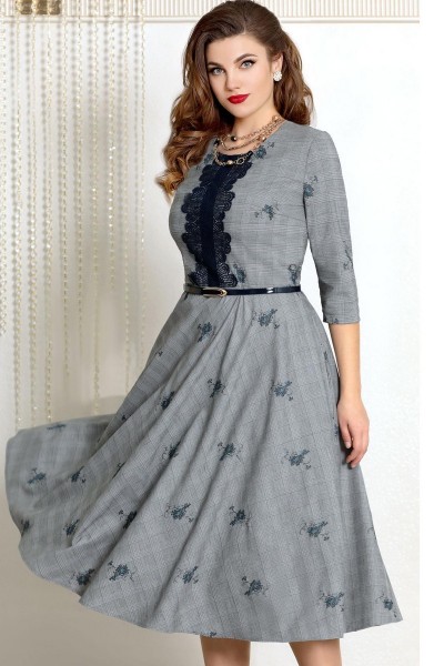 Платье Vittoria Queen 7023 серый