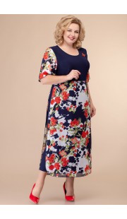 Платье Svetlana Style 1427 синий с цветным