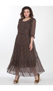 Платье Lady Secret 3672 черный с цветами