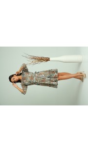 Платье Verita Moda 1270 зеленые тона