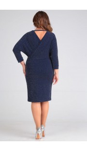 Платье Denissa Fashion 1270 темно-синий