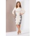 Платье Mira Fashion 4992 белый+серый