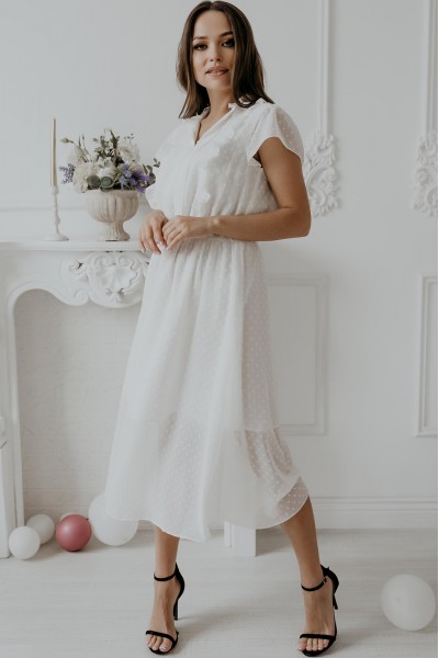 Платье Olga Style м407 Белый