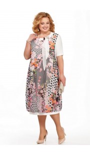 Платье Pretty 872 розовые тона