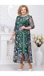 Платье Ninele 5686 изумрудный