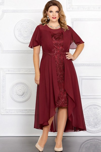 Платье Mira Fashion 4655-3 красный