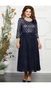 Платье Mira Fashion 4847 тёмно-синий